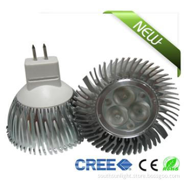 New High Quality MR16 3x1W GU5.3 LED Spotlight